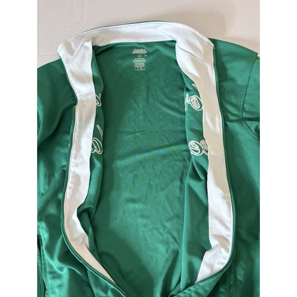 Stitches New York Yankees Green Track Jacket XL Full Zip MLB Jacket Vintage - Picture 12 of 13